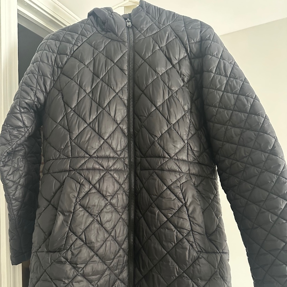 Athleta Whisper Featherless Parka - Black - Petite Medium